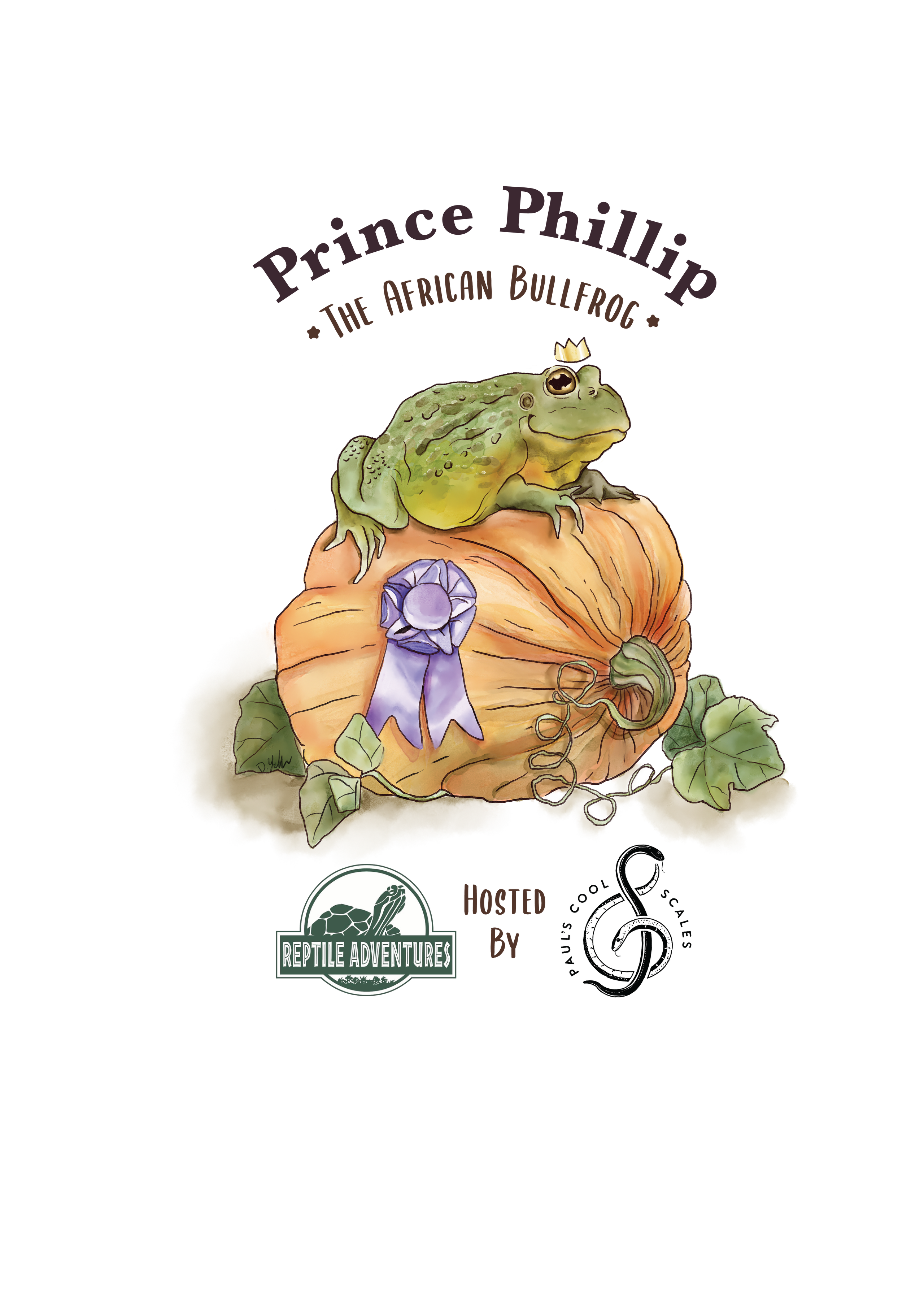 Custom Sticker - Prince Phillip the African Bullfrog
